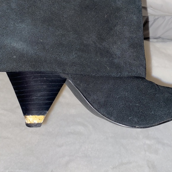 Black Suede Booties - Picture 4 of 8